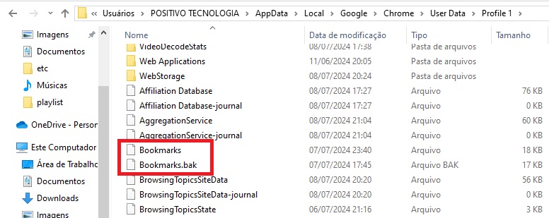 Bookmarks / Pasta de favoritos do Google / Seu Tutorial