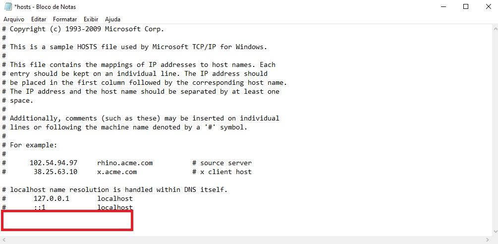 Criar linha em hosts no notepad / bloquear sites no Windows / Seu Tutorial