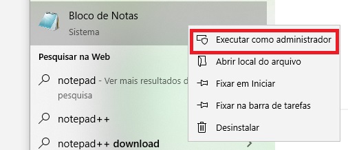 Executar bloco de notas como administrador / Seu Tutorial