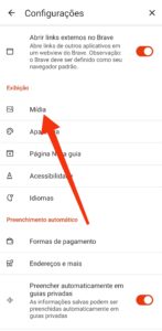 Mídia no Brave Browser / Seu Tutorial