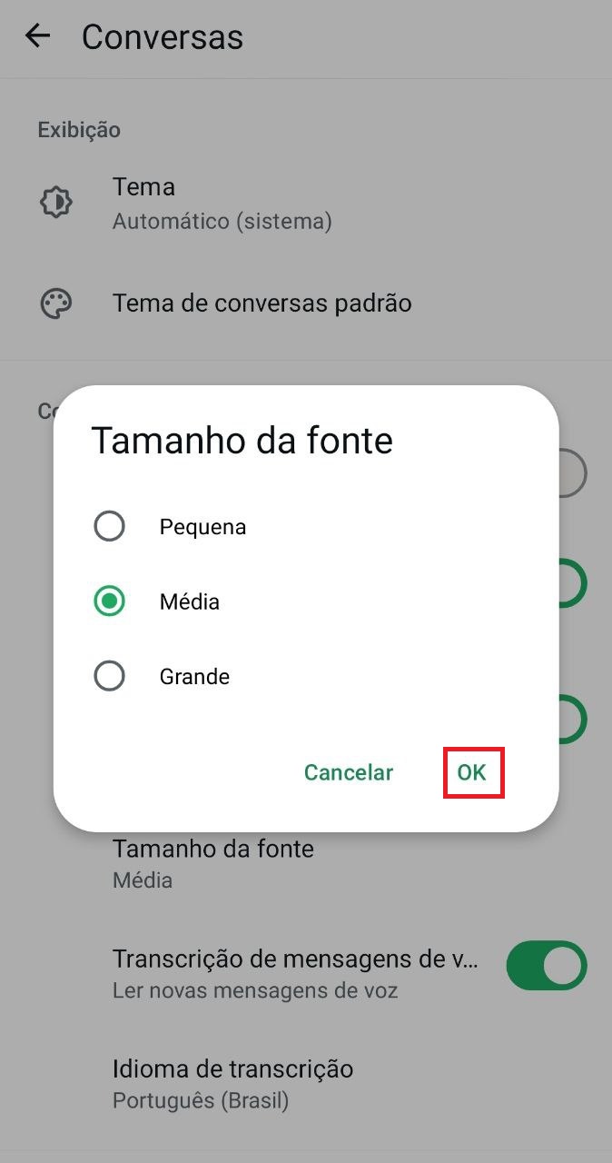 Fonte do WhatsApp / Tamanho da fonte WhatsApp / Seu Tutorial