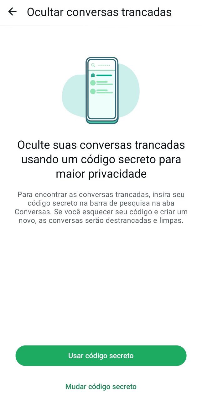 Como criar código secreto no WhatsApp / Seu Tutorial