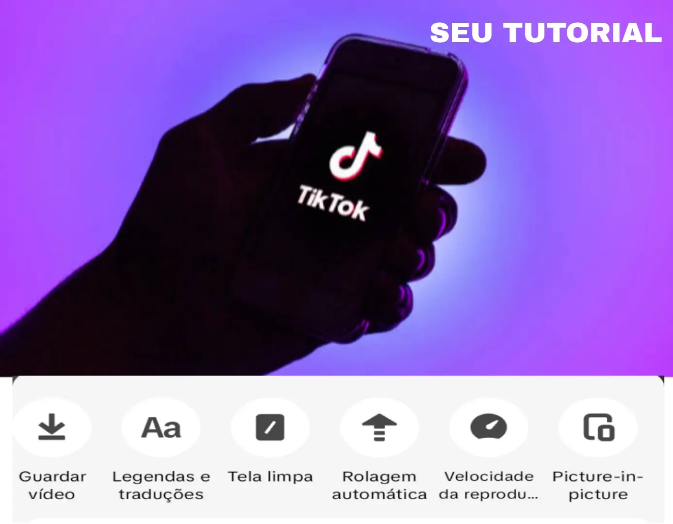 Como ativar a usar a rolagem automática no TikTok / Seu Tutorial / Site SEU TUTORIAL