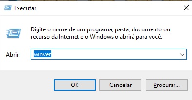 Winver / Seu Tutorial / Ver versão do Windows