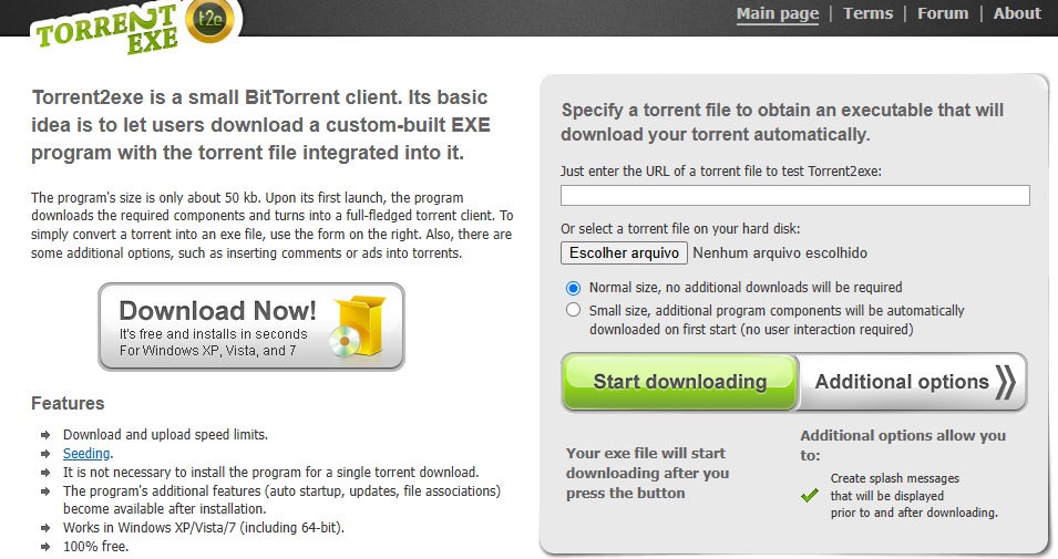 torrent2exe / Seu Tutorial