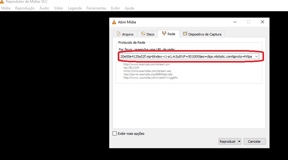URL de transmissão de Rede no VLC / Baixar vídeos do Mercado Livre / Seu Tutorial