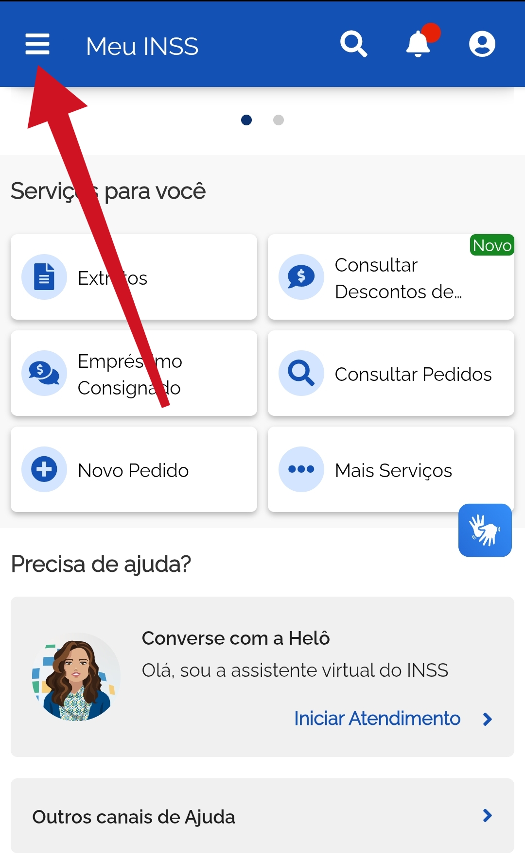 Menu Meu INSS / Seu Tutorial