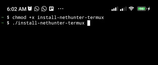 Executar o Kali NetHunter / Seu Tutorial