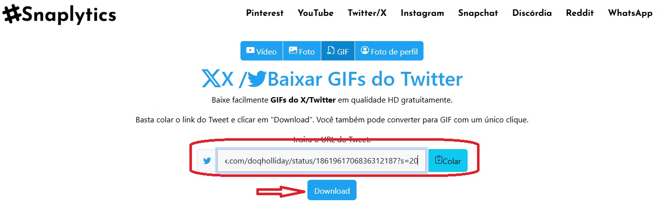 Baixar GIFs do Twitter / SEU TUTORIAL