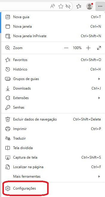 Configurações no Microsoft Edge / SEU TUTORIAL