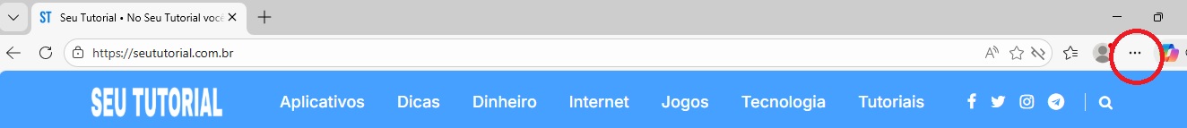 Menu Microsoft Edge / Seu Tutoriais