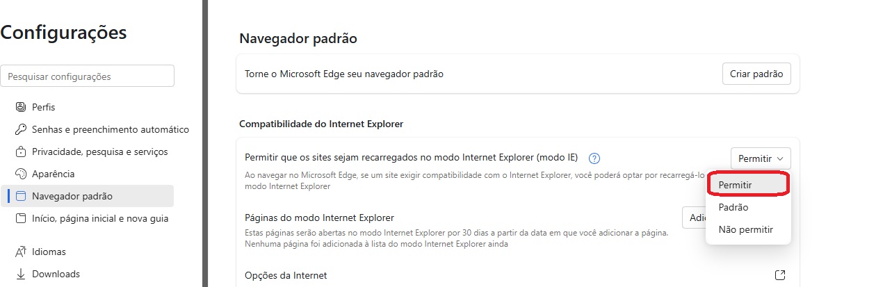 Permitir modo IE no Edge / Seu Tutorial