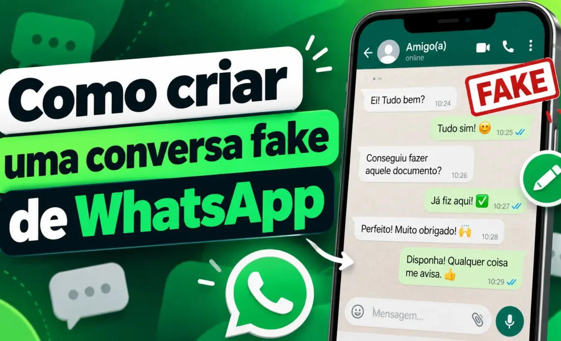 Como criar uma conversa fake de WhatsApp / Seu Tutorial